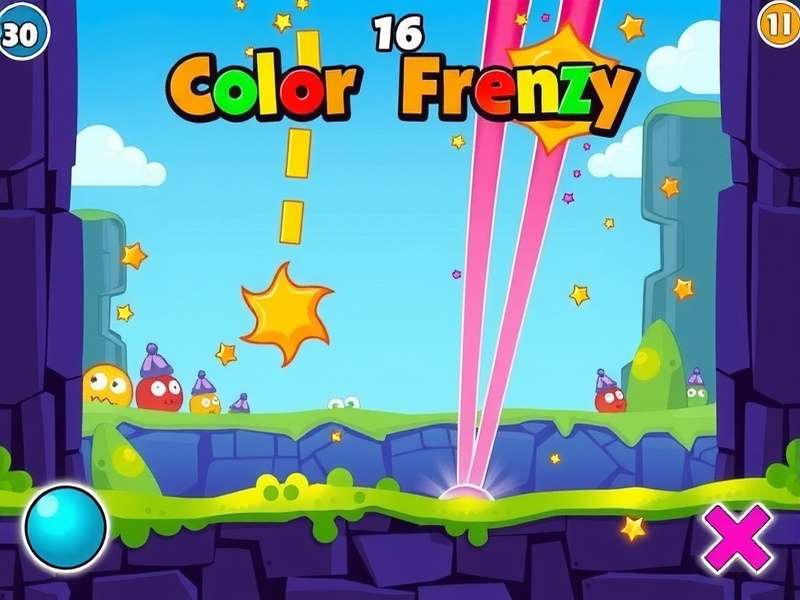 Color Frenzy Dash community events and social features